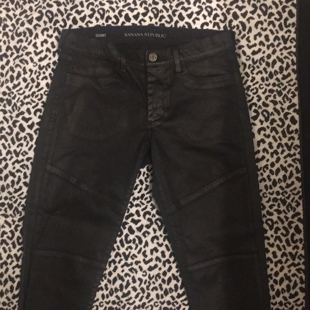 Banana Republic coated jeans